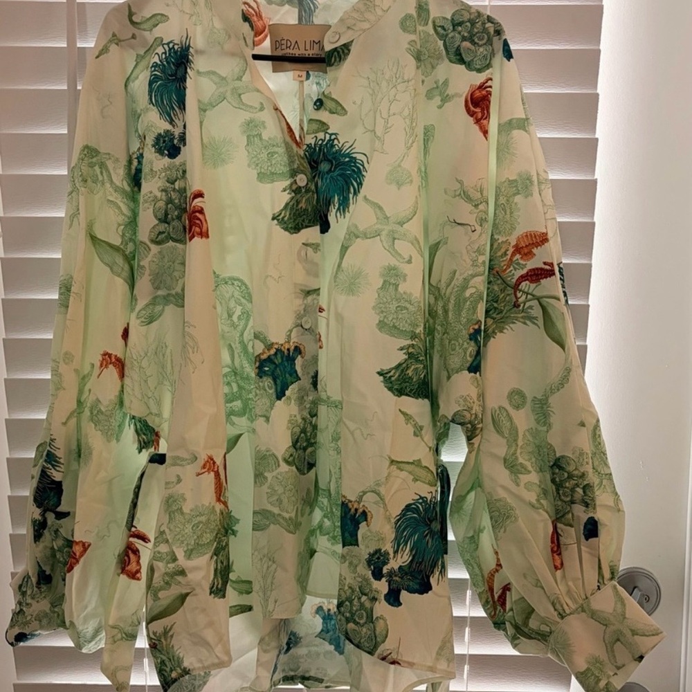 INES BLOUSE BOTTOM OF THE SEA